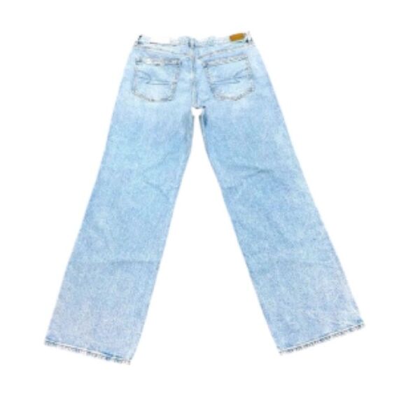 American Eagle Stovepipe Distressed Stretch Jeans 14 Long 32x33 NWT - Picture 3 of 12